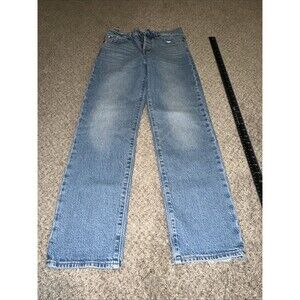 Levi’s Premium Big E Wedgie Straight Button Fly Blue Denim Jeans Size 26 Women